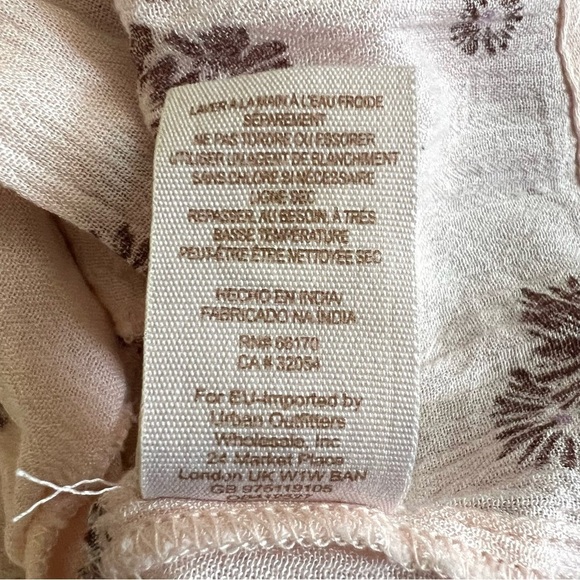 FREE PEOPLE From Your Heart Mini Dress Boho Long Sleeve Flowy Bohemian - Picture 14 of 15